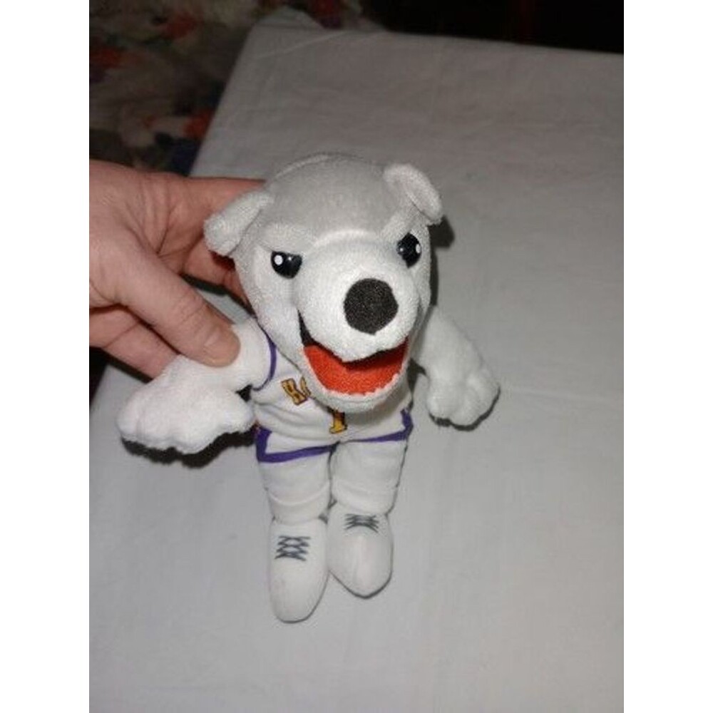Washington Huskies Mascot Dog Wolf Plush White Purple Gold Jersey #1 No Tag